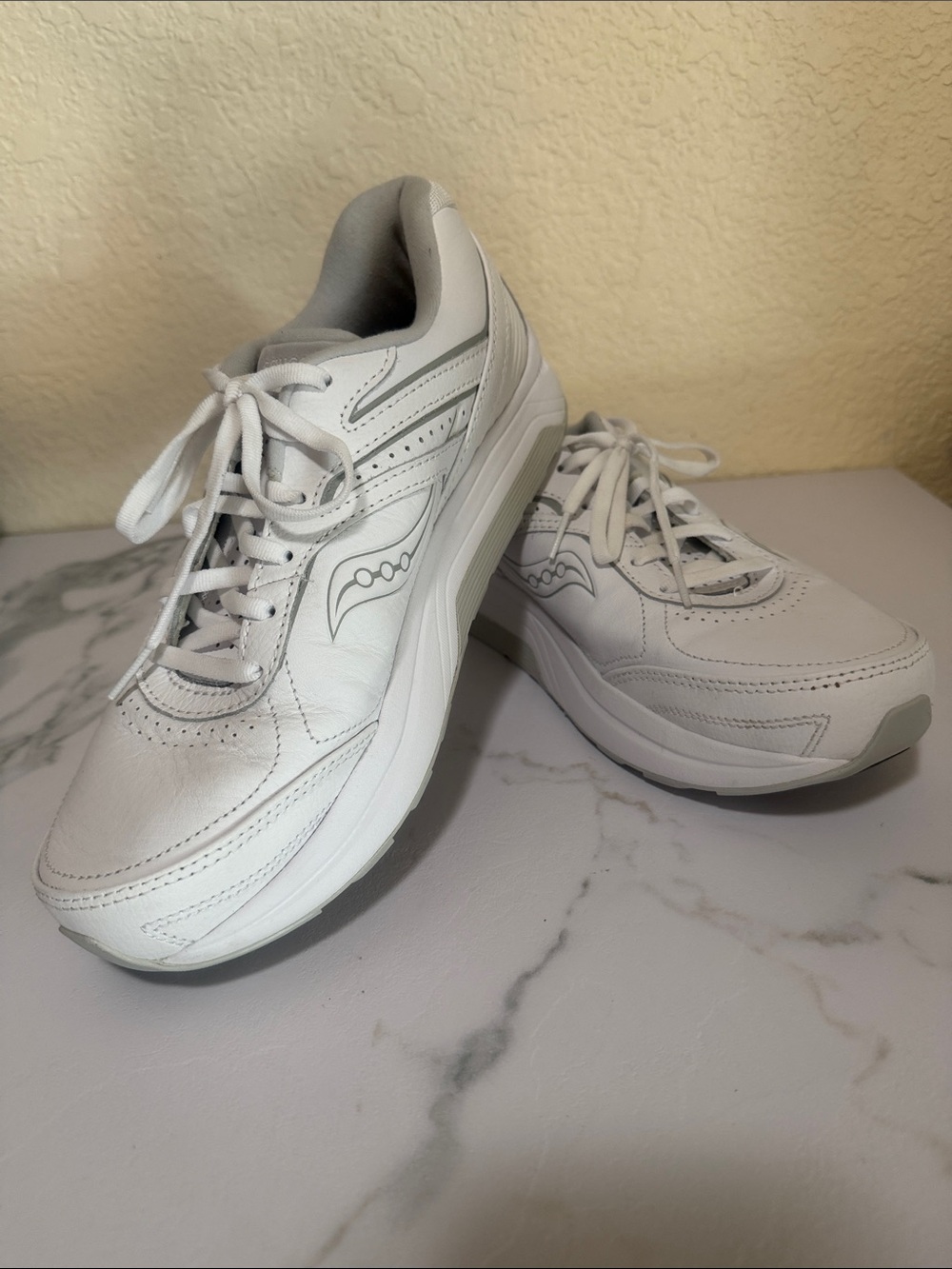 Saucony Women's White Athletic Walking Sneakers